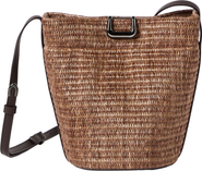 Brunello Cucinelli Raffia sartorial small bucket bag