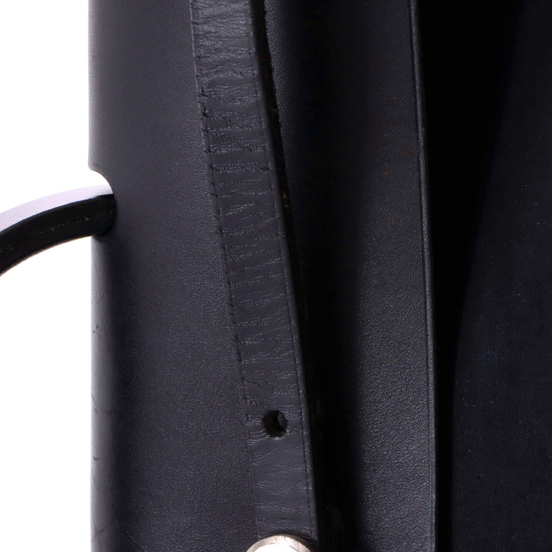 Pre-Owned Hermes Herbag Toile and Leather MM, Alternate, color, Noir