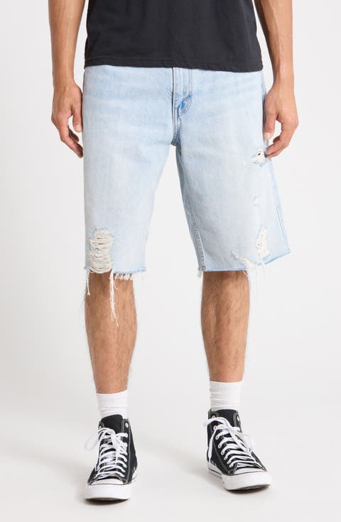 469 Ripped Loose Denim Shorts