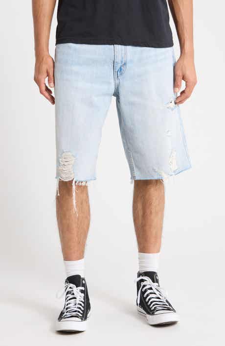 Levi's 469 Ripped Loose Denim Shorts