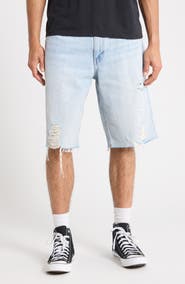 Levi's 469 Ripped Loose Denim Shorts