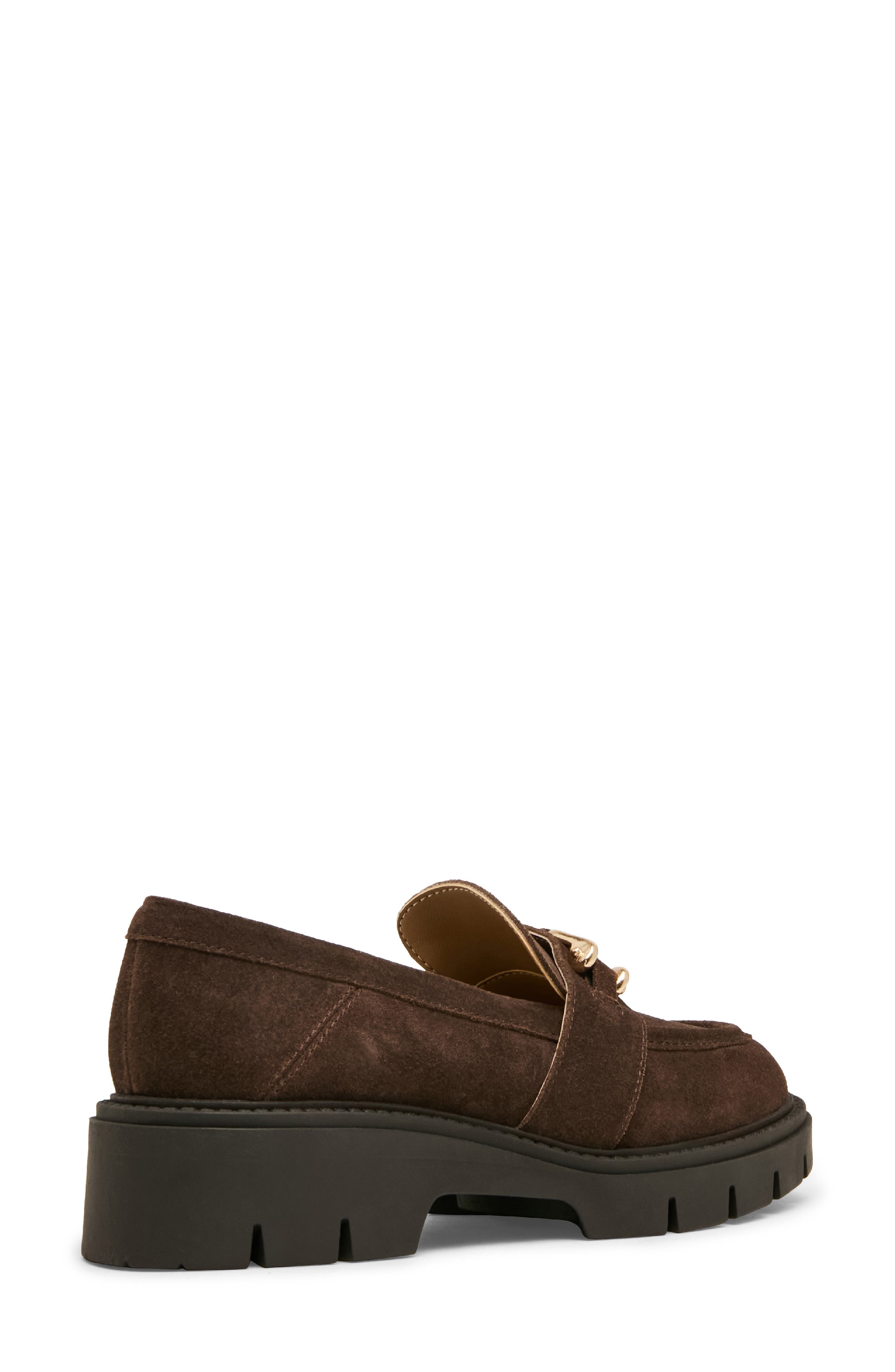 Klara Leather Loafer, Alternate, color, JAVA SUEDE