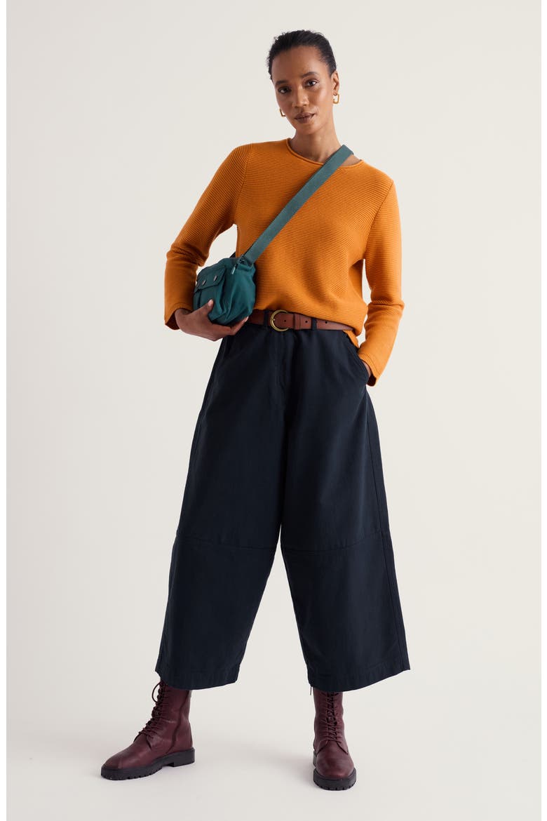 Makers Organic Cotton & Recycled Cotton Sweater, Alternate, color, AMBER