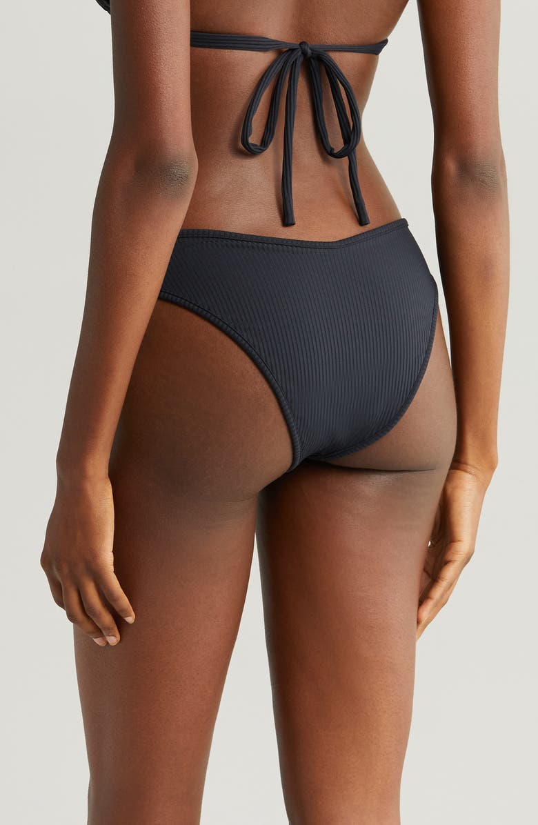 MONTCE Lulu Rib Bikini Bottoms, Alternate, color, Black Rib