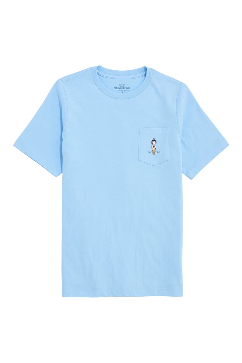 Kids' Baseball Ice Cream Cone Cotton Graphic T-Shirt, Main, color, JAKE BLUE