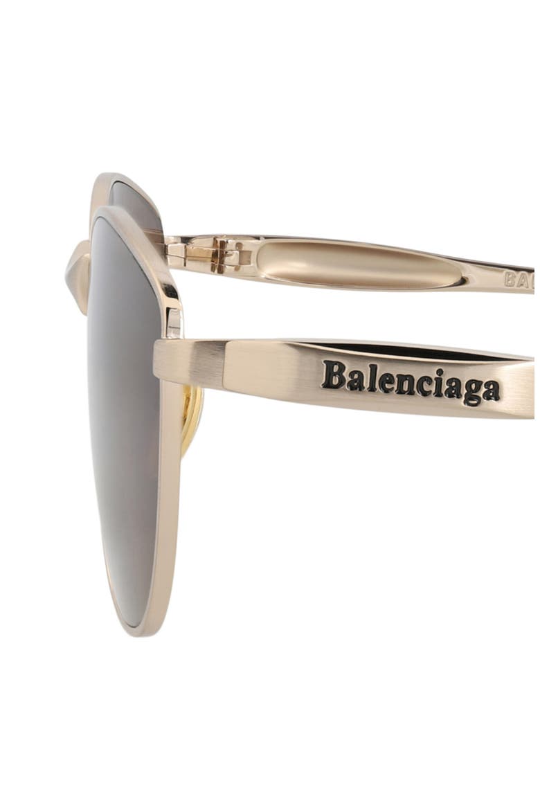 Novelty 62mm Cat Eye Sunglasses, Alternate, color, GOLD GOLD BROWN
