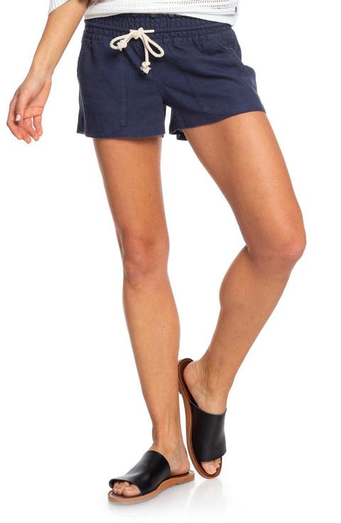 Oceanside Cotton Drawstring Shorts
