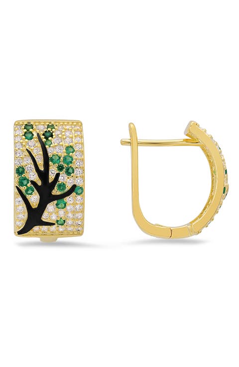 Tree Of Life Hoop Earrings