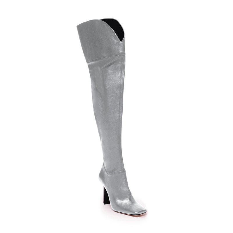 Cullinan Over-The-Knee Boot, Alternate, color, Metallic Silver