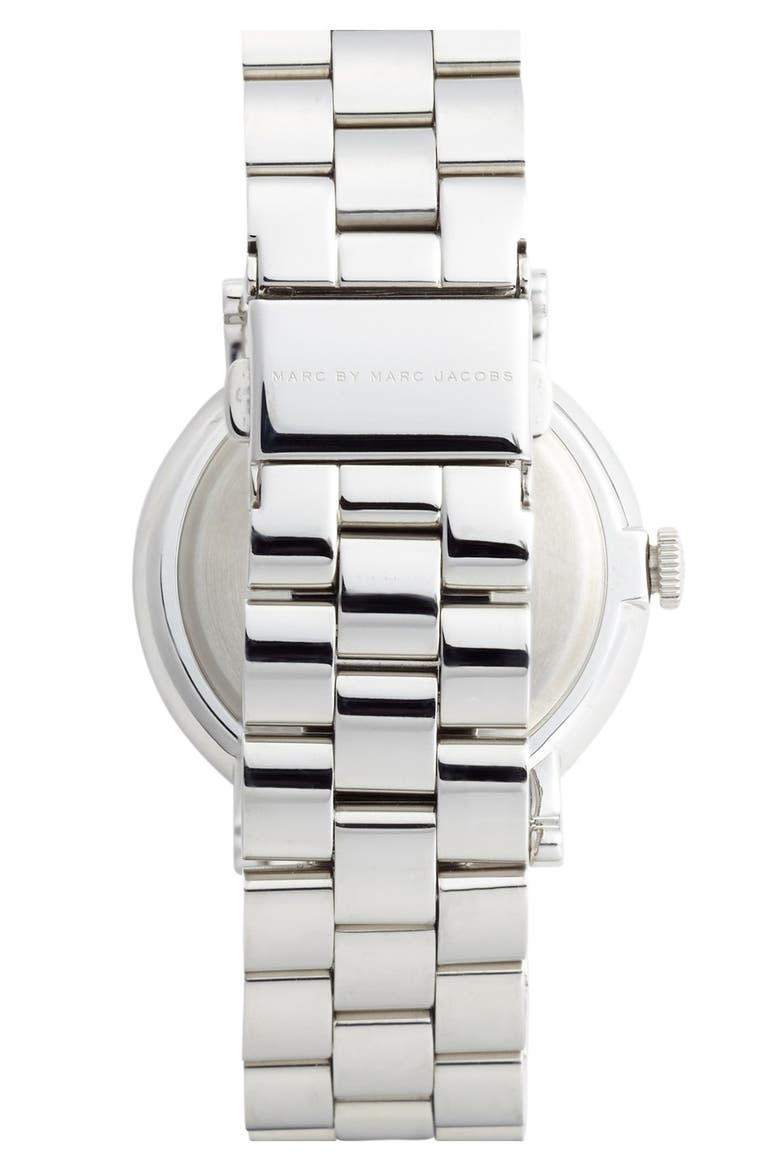 'Baker' Bracelet Watch, 37mm, Alternate, color, SILVER