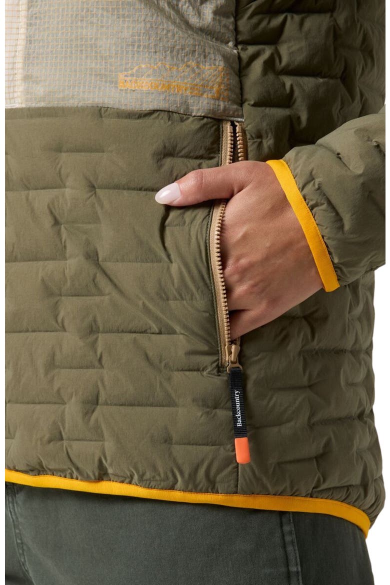 Peale Primaloft Stitch-Free Baffle Stretch Jacket - Women's, Alternate, color, Kalamata