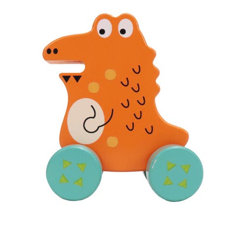 Wooden Little Schappi Alligator Vehicle Toy