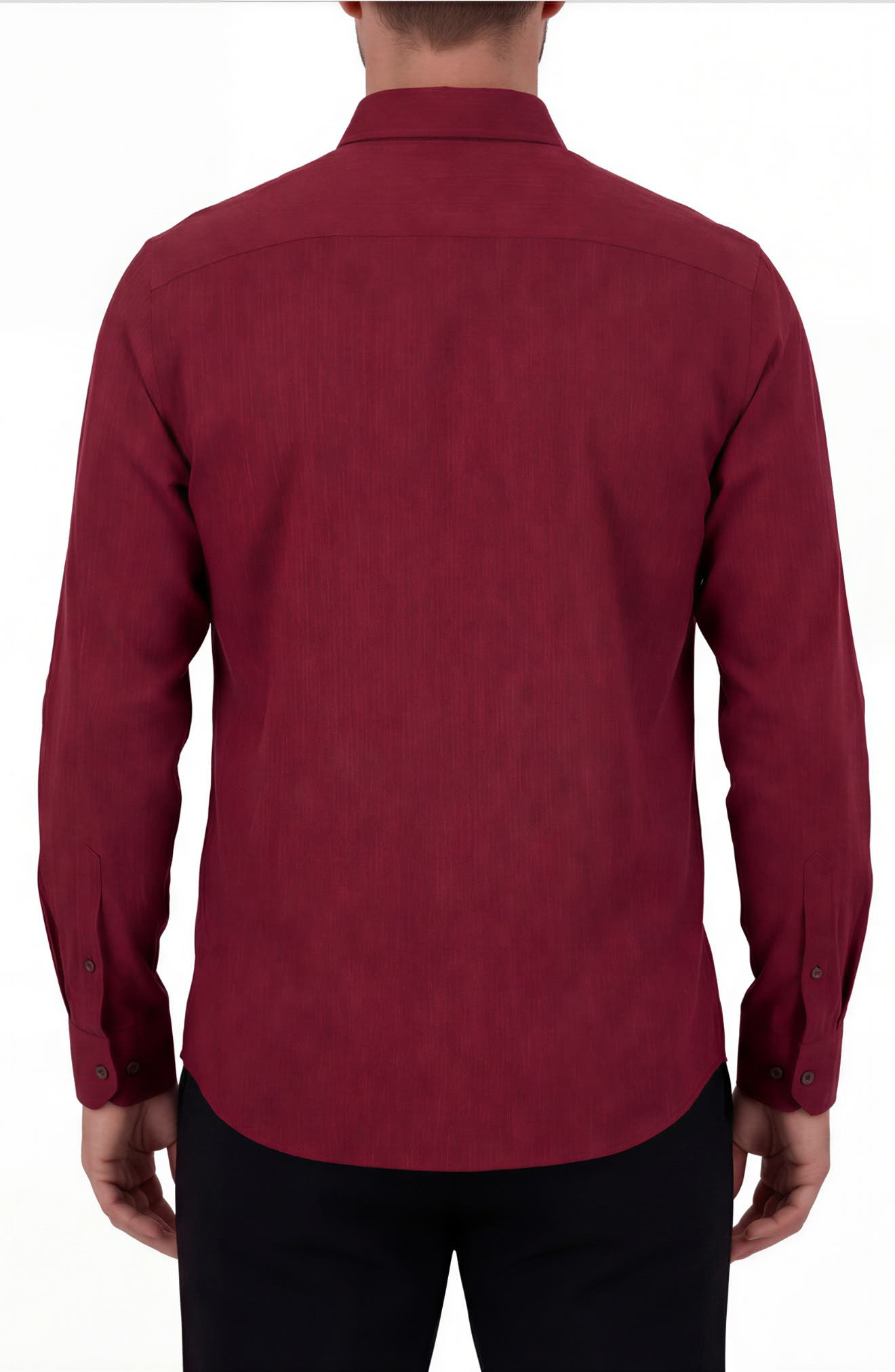 Regular Fit Texture Print 4-Way Stretch Button-Up Shirt - image 2
