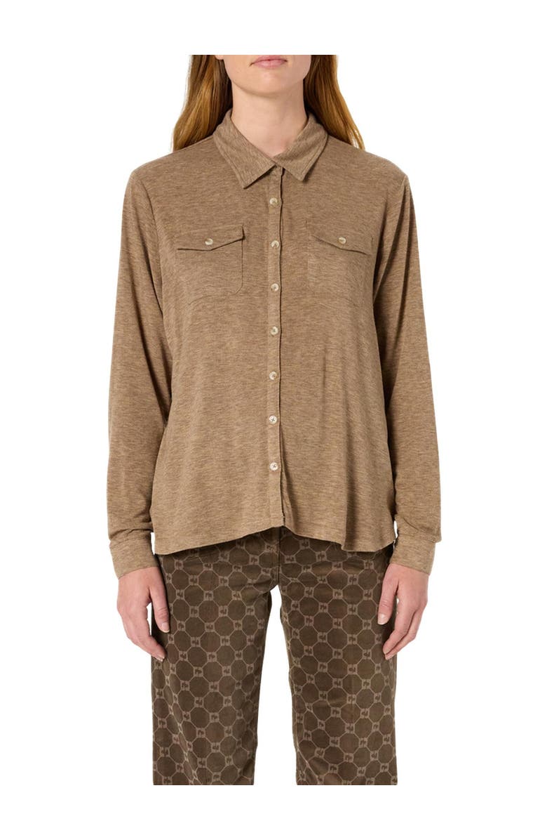GERARD DAREL Honorine Jersey Shirt, Alternate, color, Camel