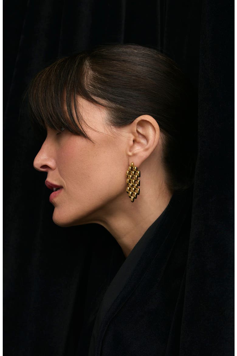 Phoebe Earrings, Alternate, color, GOLD