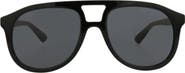 Gucci 54mm Aviator Sunglasses