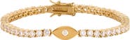 Karma and Luck Hopeful Abundance Evil Eye Tennis Bracelet