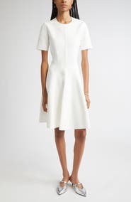 McQueen Jersey Fit & Flare Dress