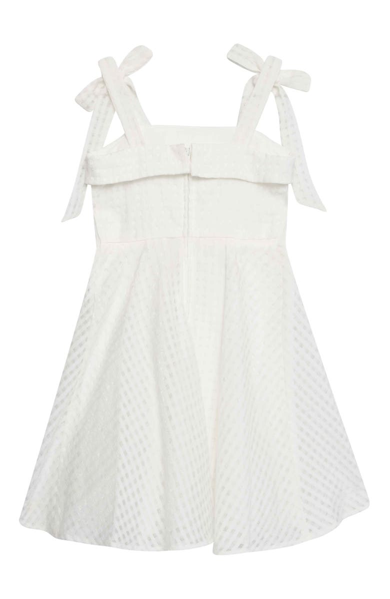 Speechless Kids' Tie Shoulder Chiffon Dress, Alternate, color, Off White