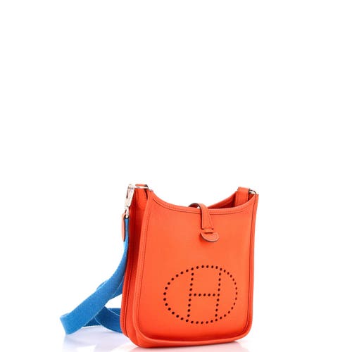 Pre-owned Hermes Hermes Evelyne Bag Gen Iii Epsom Tpm In Orange