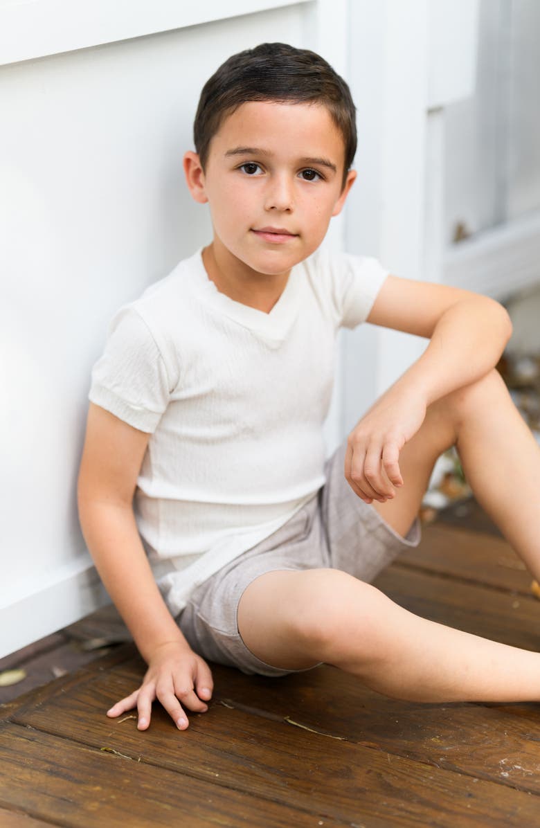 Manière Kids' Cotton Blend Gauze T-Shirt, Alternate, color, 