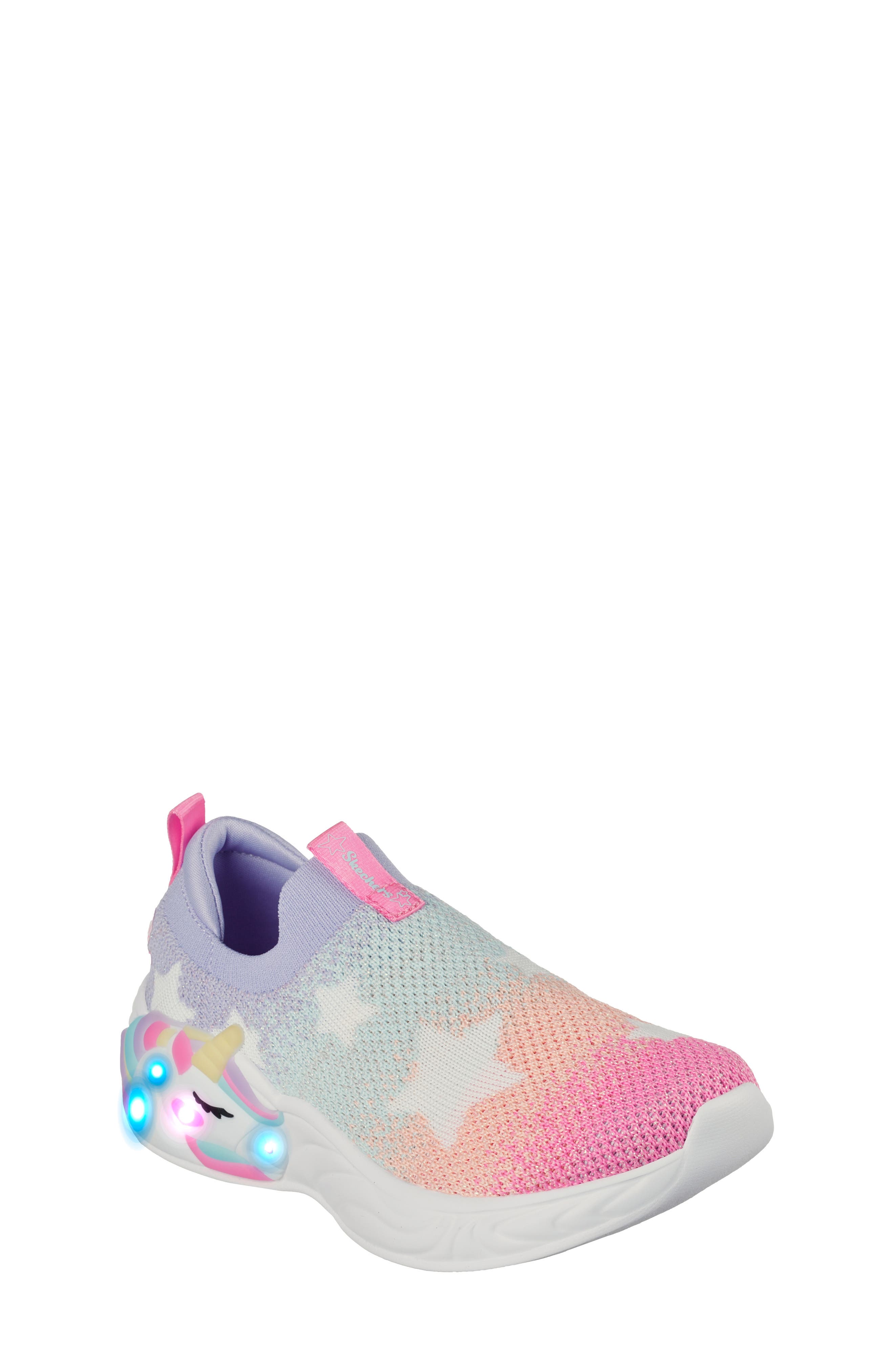 SKECHERS Kids' Unicorn Dreams Light-Up Sneaker, Main, color, 