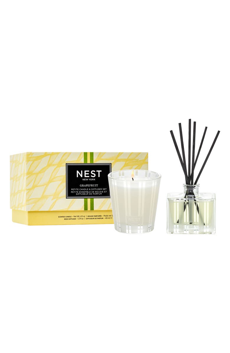 NEST New York Grapefruit Scented Petite Candle & Diffuser Gift Set, Main, color, 