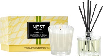 Grapefruit Scented Petite Candle & Diffuser Gift Set