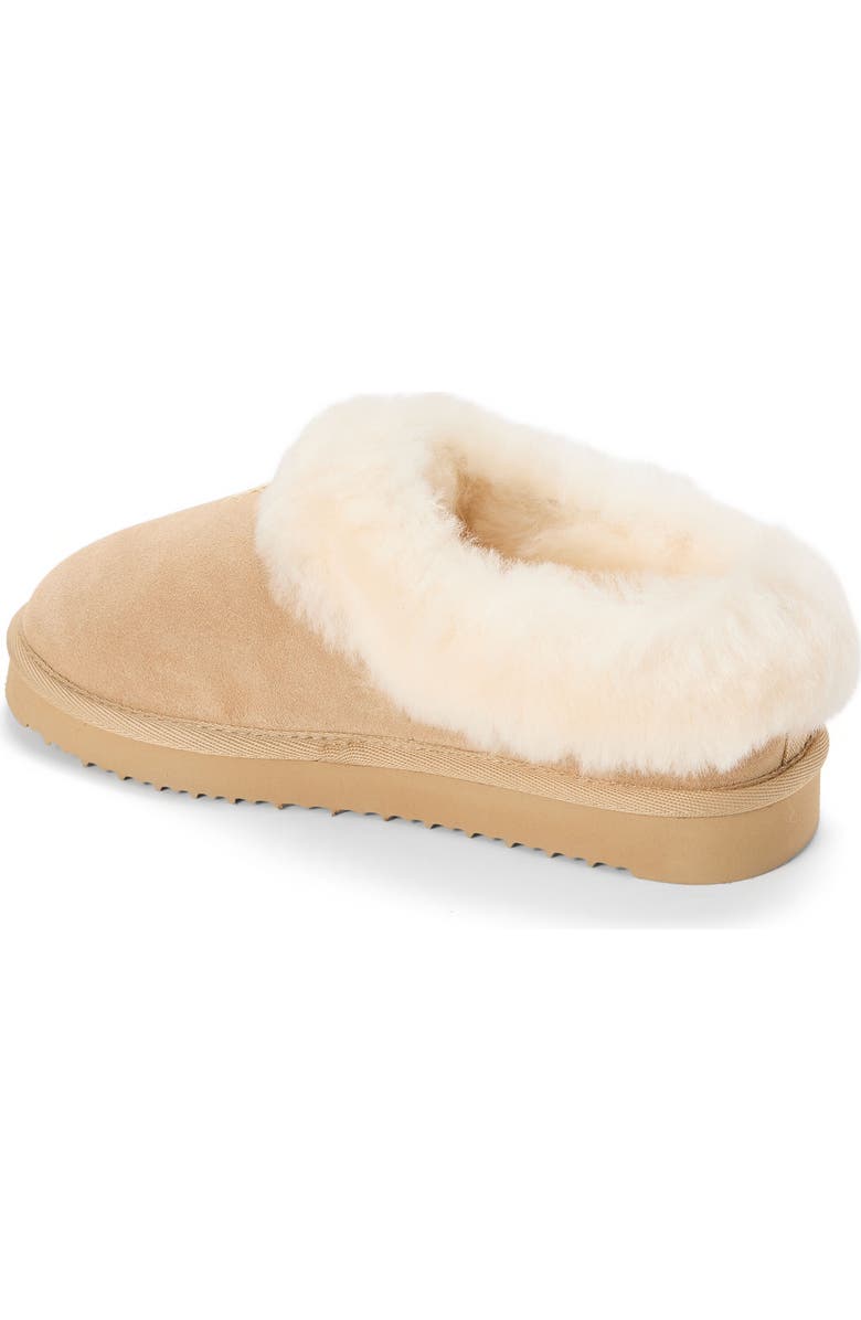 DEARFOAMS Fireside Adelaide Genuine Shearling Clog Slipper, Alternate, color, Sand