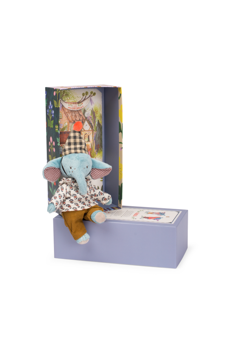 Moulin Roty Pablo the Elephant , The Minouchkas, Main, color, Blue