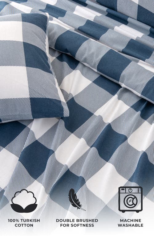 Woven & Weft Turkish Cotton Flannel Plaid Sheet Set