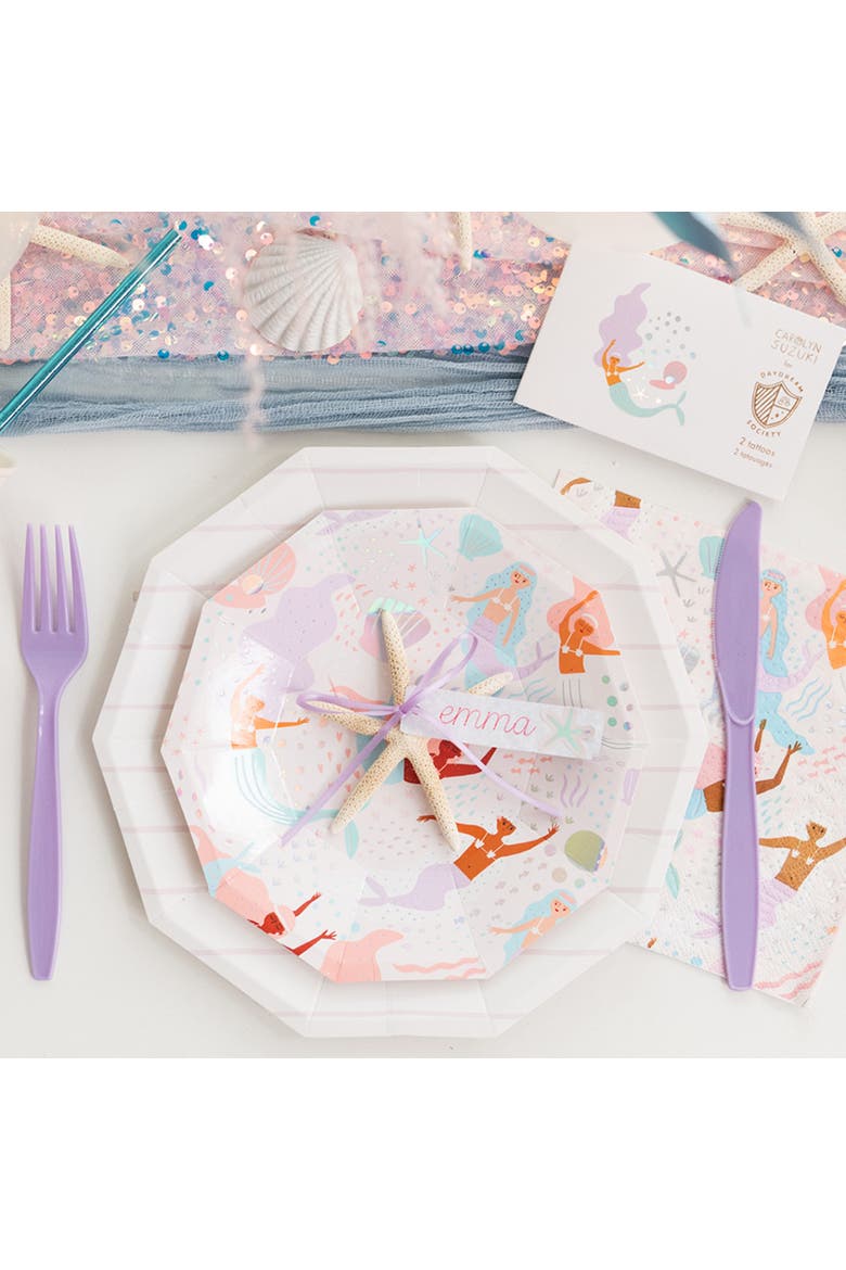 Mermaid Large Napkins, Alternate, color, Assorted Pre-Pack