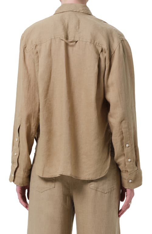 Shop Citizens Of Humanity Kayla Button-up Linen Shirt