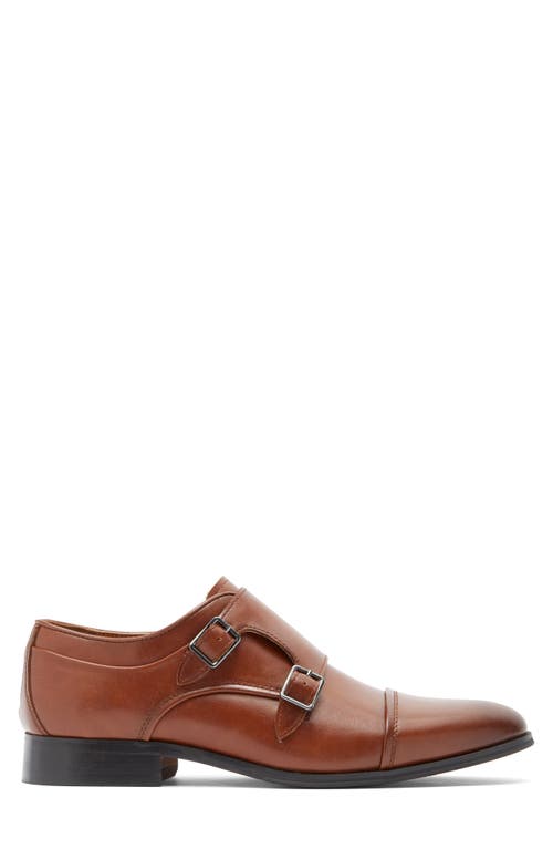 Abound Connor Double Monk Strap Shoe In Brown Patina