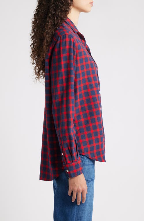 Frank & Eileen Eileen Relaxed Button-up Shirt In Purple