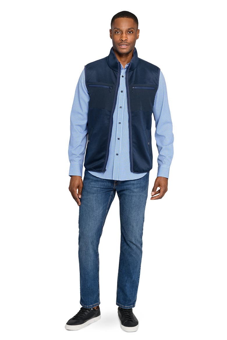 Reversible Puffer Vest, Alternate, color, NAVY