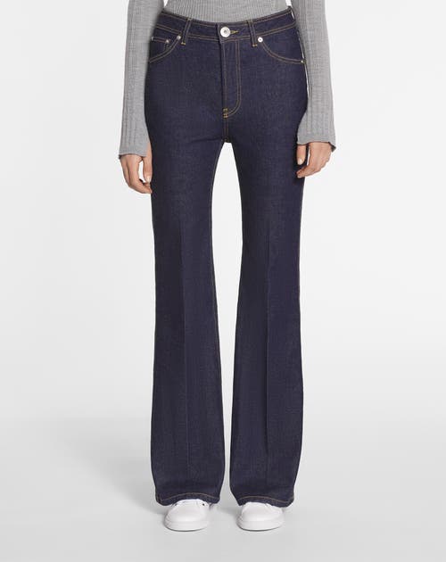 Lanvin Belt-loop Jeans In Navy Blue