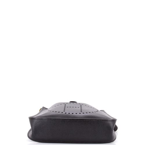 Pre-owned Hermes  Hermes Evelyne Bag Gen I Ardennes Pm In Black