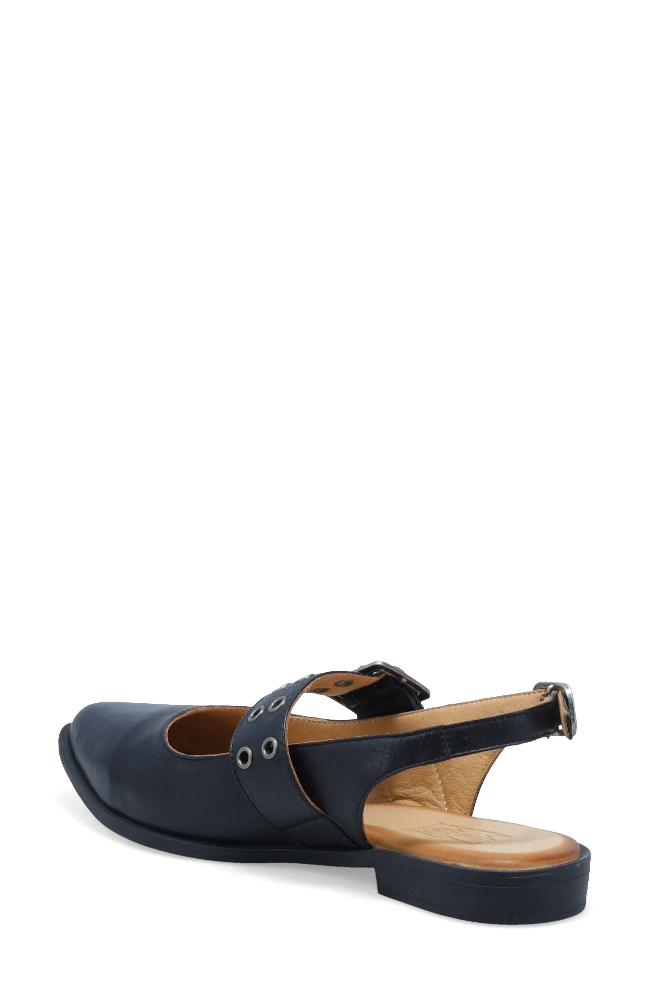 Miz Mooz Freya Slingback Pointed Toe Mary Jane, Alternate, color, Black