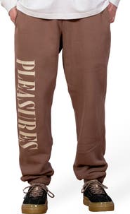 PLEASURES Onyx Logo Joggers