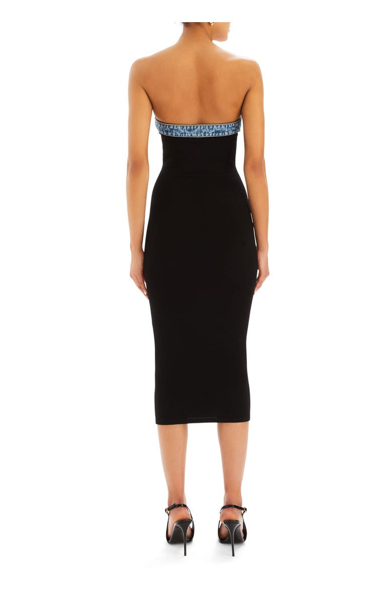 SER.O.YA Blanche Knit Denim Dress, Alternate, color, 