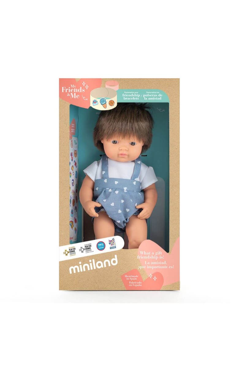Miniland Baby Doll Brunette Boy 15'' (Box) - My Friends & Me, Alternate, color, Light Skin