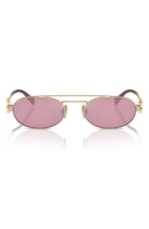 53mm Oval Sunglasses