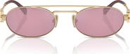 Miu Miu 53mm Oval Sunglasses