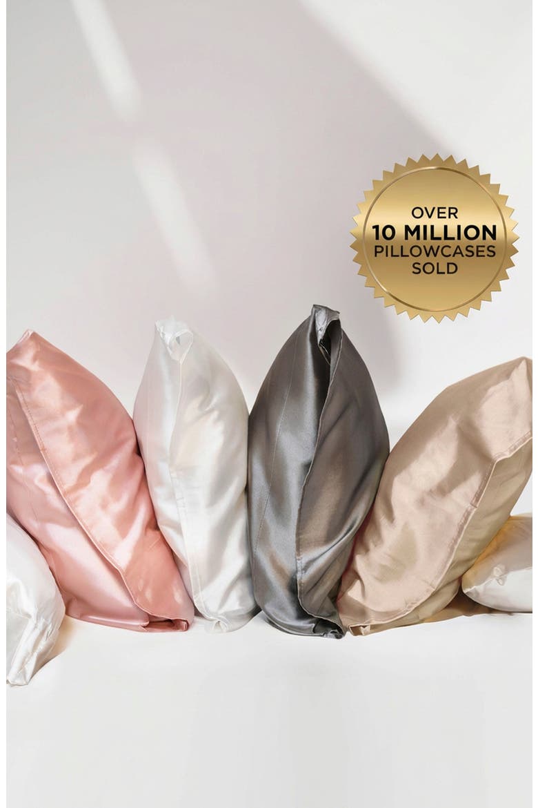 Satin Pillowcase, Alternate, color, BLUSH