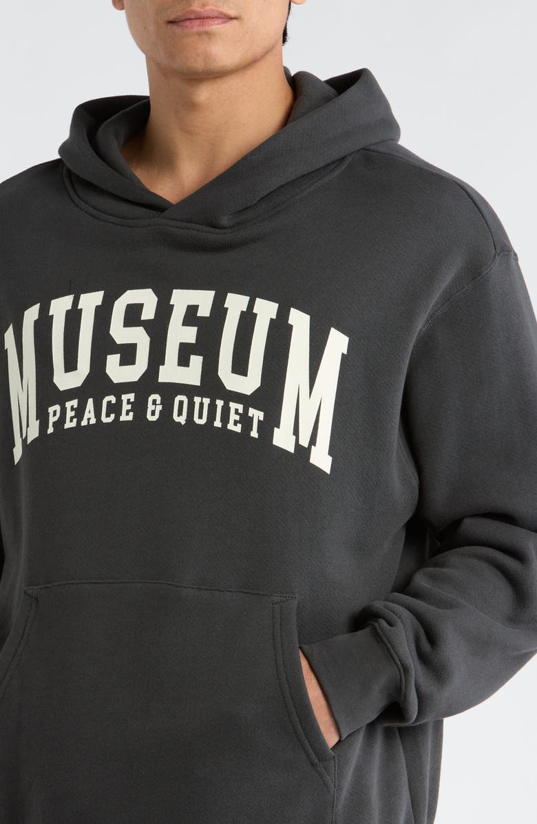 Museum of Peace & Quiet UMPQ Cotton Hoodie, Alternate, color, Black
