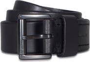 AllSaints Bevel Edge Leather Belt