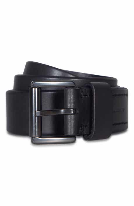 Bevel Edge Leather Belt