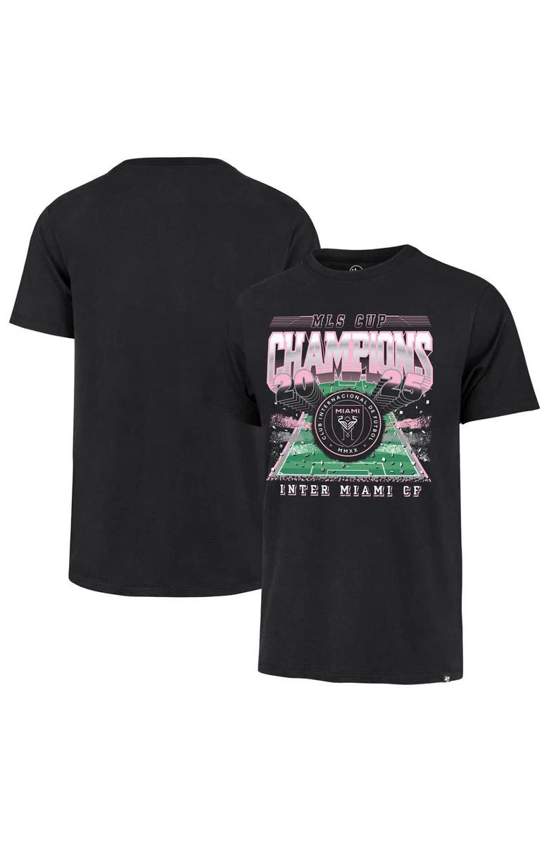 '47 Men's '47  Black Inter Miami CF 2025 MLS Cup Champions Franklin T-Shirt, Main, color, Black