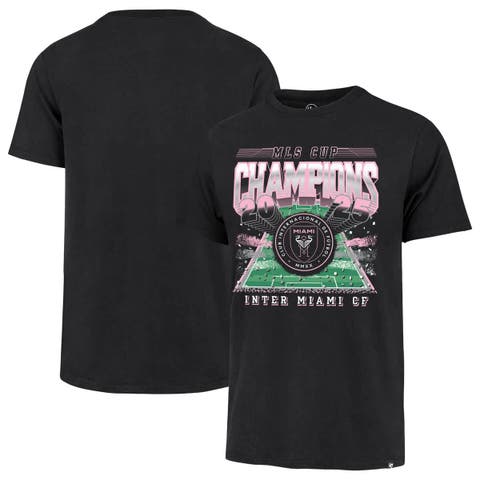 Men's '47  Black Inter Miami CF 2025 MLS Cup Champions Franklin T-Shirt